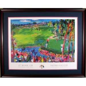   Leroy Neiman Official Edition Poster Blue/Red Mat Framed Home