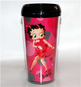 BETTY BOOP King Features CARTOON Character 16 oz Unisex PLASTIC TRAVEL 