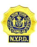 CSI New York TV Series Police Logo Embroidered Patch  