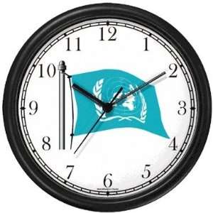  Flag of United Nations No.1 Theme Wall Clock by WatchBuddy 