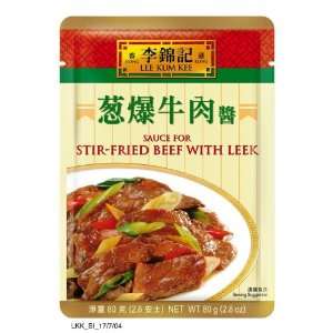 Lee Kum Kee Sauce For Stir Fried Beef with Leek, 2.8 Ounce Pouches 