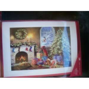 American Greetings Window Fireplace Christmas Cards