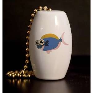  Peeper Fish Porcelain Fan / Light Pull