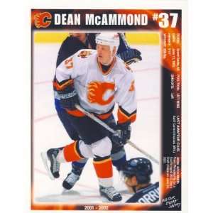  Dean McAmmond #37   Calgary Flames 4.25 x 5.5 (approx 