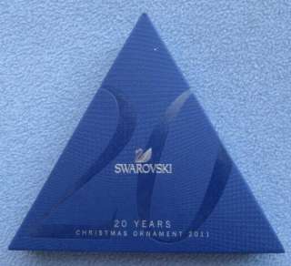 SWAROVSKI Crystal 2011 Annual Large Star Snowflake Christmas Ornament 