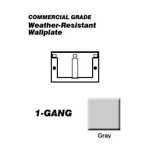  Leviton 4996 GY 1 Gang Decora Horizontal Weather Resistant 