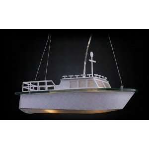 Elk Lighting 5077/2 Novelty The Minnow 2 Light Boat Chandelier Chrome 