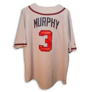  Dale Murphy Atlanta Braves Autographed Grey Jersey with NL 