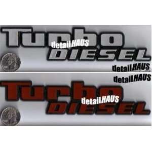 TURBO DIESEL BADGE EMBLEM FOR VW JETTA GT CHEVY GMC FORD GM