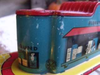 Nice MARX Tin Litho Union Station Train Station Model Railroad Toy 