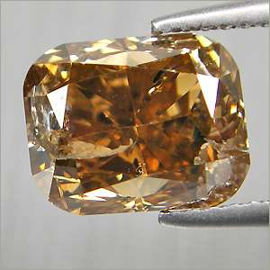 Untreated 1.20 Cts Fancy Champagne Brown Natural Loose Diamond Radiant 