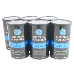 French Vanilla Hot Cocoa By Cocoa Amore (Case of 6   10oz Canisters 