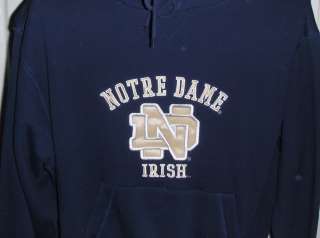 University of Notre Dame Hooded Sweatshirt   LG NEW  
