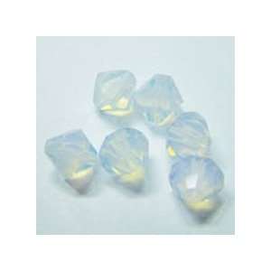  White Opal Bicone Crystal Beads 8mm By Jolees Arts 