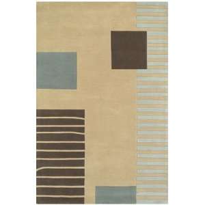  KAS Oriental Rugs Indira Blue and Beige Contemporary Rug 