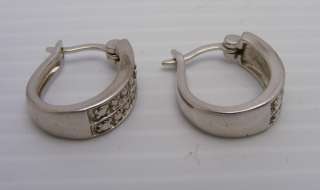 Unique Sterling Silver 925 Oval Hoop Earrings  
