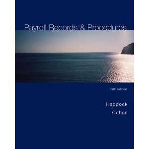    Payroll Records and Procedures [Paperback] M. David Haddock Books