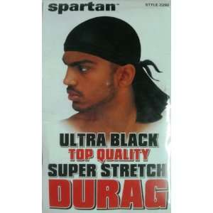 Ultra Black Top Quality Super Stretch Durag