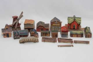   Frontier Town Western Playset Cheerios Cereal Buildings Map  