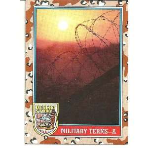  Desert Storm Military Terms A Card#143 