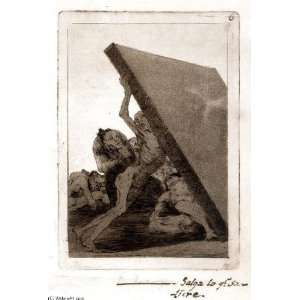   Reproduction   Francisco de Goya   24 x 36 inches   Y aun no se van 1