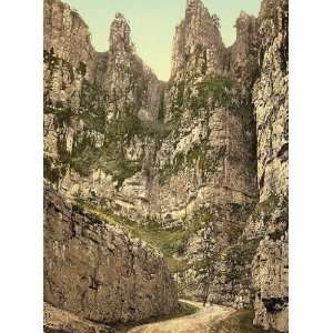  Vintage Travel Poster   Cliffs I Cheddar England 24 X 18 