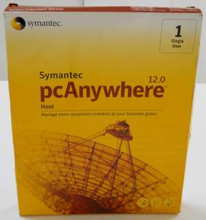 Symantec pcAnywhere Host v 12.0   New in Retail Box  