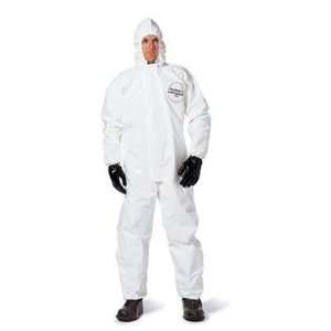 White Tychem SL Chemical Protection Coveralls With Taped Seams, Storm 