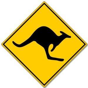  WARNING Kangaroo Zone Australia bumper sticker 4 x 4 