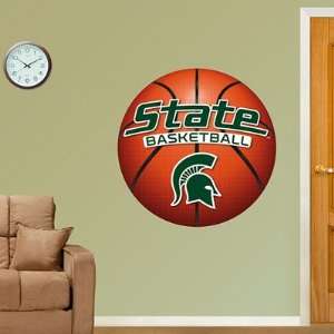   State Fathead Wall Graphic Spartans Basketball Logo