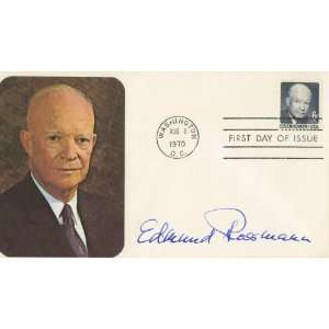  Edmund Rossmann WWII German Ace Authentic Autographed FDC 