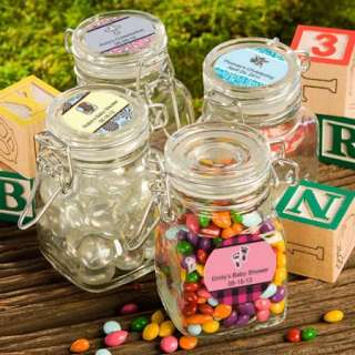 84   Personalized Baby Shower Apothecary Jar Favors  