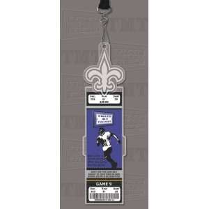  New Orleans Saints Engraved Ticket Holder Sports 