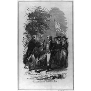  John Burgoyne,Surrendering,Horatio Gates,Saratoga,1777 