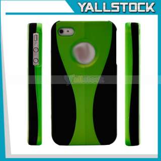 New Frame Hard Case cover for apple iPhone 4 4G Design Matte Green and 