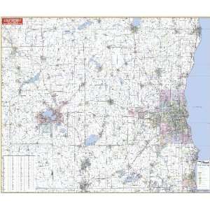   Map 762538651 Milwaukee WI Vicinity WI Wall Map
