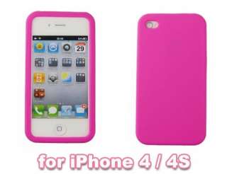   Silicone Cover Protecter Case For Apple iPhone 4 4S 8GB 16GB 32GB M384