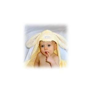  Hooded Towel Bunny   Yellow by Frog Kiss Designs Baby