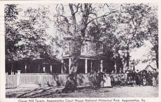 Clover Hill Tavern Appomattox VA vintage Postcard  