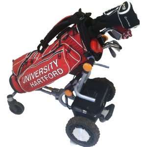 FTR Caddytrek Silver/Black Electric Golf Pull Trolley Cart For Clubs 