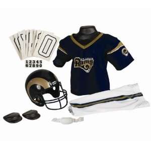  St. Louis Rams Football Deluxe Uniform Set   Size Medium 