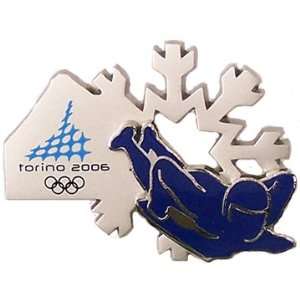  Torino 2006 Olympics Skeleton Double Pin Sports 
