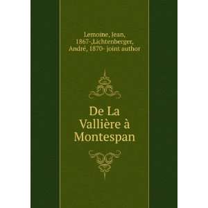  De La ValliÃ¨re Ã  Montespan Jean, 1867 