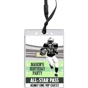  Jets 2 Colored Football All Star Pass Invitation Health 