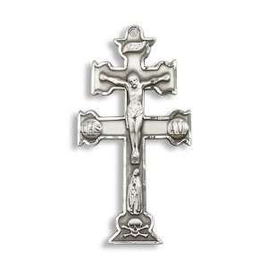   Crucifix Cross with 24 Stainless Silver Chain Religious Jesus