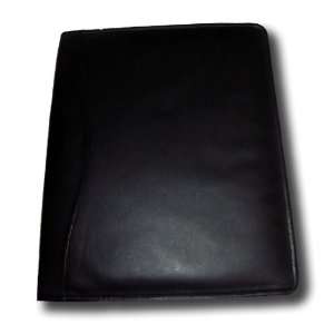  Genuine Leather 3 Ring Zipped Binder Black Nc 11l blk 