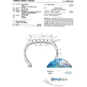  NEW Patent CD for PNEUMATIC TYRE 