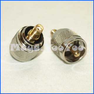UHF PL259 male plug to SMA female RF connector adapter  