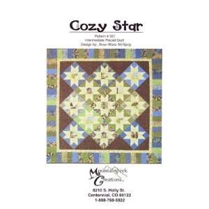  Cozy Star Quilt Pattern by Mountainpeek Creations, 331 