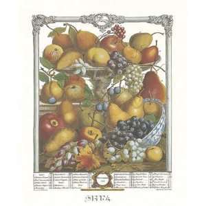 Twelve Months of Fruits, 1732/November by Robert Furber 6.00X7.50. Art 